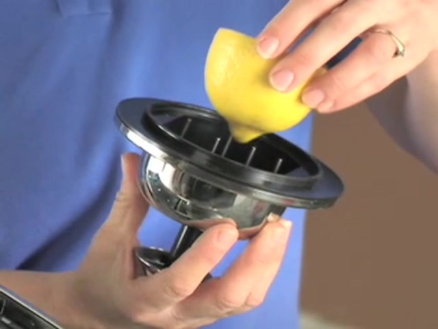 Pro Stainless Steel Mandoline Slicer with BONUS Food Pusher / Receptacle - image 3 from the video